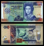 BELIZE █ bancnota █ 100 Dollars █ 2006 █ P-71b █ UNC █ necirculata