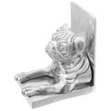 VidaXL Suporturi cărți 2 buc., argintiu, 12x15x18 cm, aluminiu, c&acirc;ine