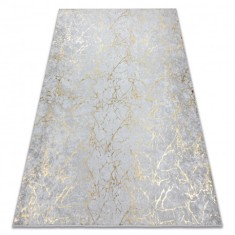 MIRO 11111.2108 covor lavabil Marmură, glamour anti-alunecare - crem / aur, 80x150 cm