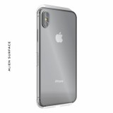 Folie Protectie Alien Surface HD iPhone X (Spate+Laterale) + Microfibra Cadou, Transparenta, Ultra-Rezistenta