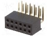 Conector 12 pini, seria {{Serie conector}}, pas pini 1,27mm, CONNFLY - DS1065-14-2*6S8BR