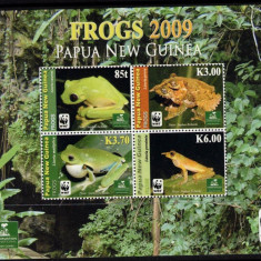 PAPUA NOUA GUINEE 2009 WWF FAUNA PROTEJATA BROASTE