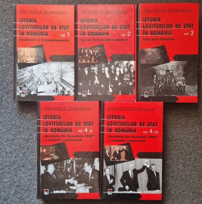 ISTORIA LOVITURILOR DE STAT IN ROMANIA - Alex Mihai Stoenescu (5 volume - complet) foto