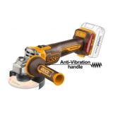 Flex Unghiular INGCO CAGLI212025, 20V, Brushless, 115mm, 1200W, 3 trepte viteza, M14, Maner Anti-vibratii, Fara Acumulator