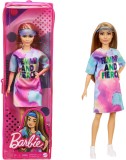 Papusa Barbie Fashionistas blonda cu rochie sport colorata