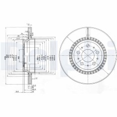DELPHI BG3782C Disc frana