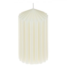 Lum&acirc;nare Decorativă, Model Alb, Parafină, 7x13cm, Durată Ardere 12 Ore