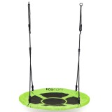 Leagan tip cuib pentru gradina, 100 cm, reglabil pe inaltime, 150 kg, verde