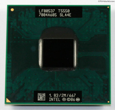 Procesor laptop Intel Core 2 Duo T5550 1,83 GHz 2M 667MHz foto