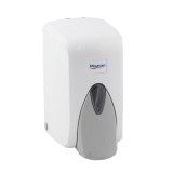 Dozator sapun lichid, Misavan, ABS, montaj suspendat, alb, 500 ml