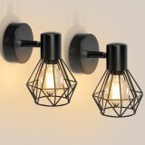 Lustra GRACIE din metal negru, model diamant, 1xE14, LC365/1BK