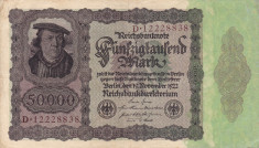 GERMANIA 50.000 marci 1922 VF!!! foto