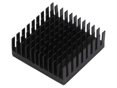 Radiator cu aripioare BGA negru 40x40mm foto