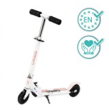 Trotineta Copii QKIDS FLO Pink, Rulmenti ABEC-9, Roti PU 85A, Ghidon T, Aluminiu, Frana Defender, 3 Ani+