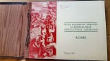 G430-Album a 6 a Intanire a Chimistilor din Agricultura ROHM &amp; HAAS ROMA 1965 cu semnaturi, lista cu numele participantilor si grafica.