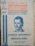 Vladimir G. Boanta - Niccolo Machiavelli si Machiavelismul (editia 1937)