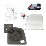Geam oglinda exterioara FORD TRANSIT/TOURNEO CONNECT (C170), 05.2003-2009, partea stanga, incalzit; sticla convexa; geam cromat