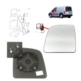 Geam oglinda exterioara FORD TRANSIT/TOURNEO CONNECT (C170), 05.2003-2009, partea stanga, incalzit; sticla convexa; geam cromat, Rapid