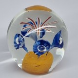 Presse papier sticla romaneasca masiva, grea,