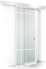 Usa culisanta Boss &reg; model Event alb, 80x215 cm, sticla mata 8 mm, glisanta in ambele directii, Modern Glass Art