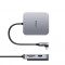 HUB Ugreen Pentru IMac USB Tip C - 3 X USB Tip A 3.1 Gen 1 + SD / TF Gri (CM521 60377) 60377-UGREEN