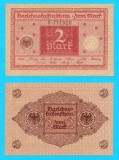Germania (p#59) 2 Mark. 1920 aUNC+ 'Darlehnskassenschein'; (ROG CITITI DETALIILE!)