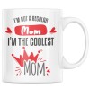 Cana alba personalizata &quot;I&#039;m not a regular mom, I&#039;m the coolest mom&quot;, INOVATIX&reg;. 330ml, Oem
