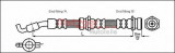 Conducta / cablu frana MAZDA PREMACY (CP) (1999 - 2005) METZGER 4114061