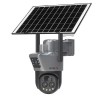 Camera Supraveghere DUBLA 2 Ecrane Diferite, ZOOM 10X cu Panou Solar, WIFI, 8MP