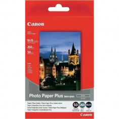 Hartie Foto Canon SG201, Finisaj Semi-Gloss Satin, 10x15cm, 50 coli, 260g/mp foto