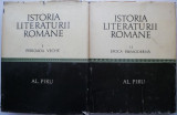 Istoria literaturii romane (2 volume) &ndash; Al. Piru (supracoperta putin uzata)