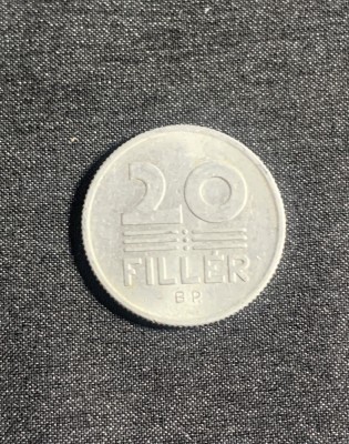 Moneda 20 filler 1973 Ungaria foto
