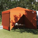 Cort cu Copertină Portocaliu 300 x 300 x 227 / 236 / 245 cm