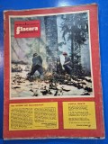 revista flacara 8 februarie 1975-art. si foto tractorul brasov.garla mare ,maramures , bob dylan