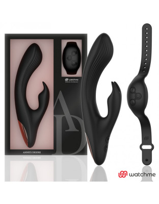 Vibrator Rabbit Desire Wireless Watch Me Silicon Negru Anne&amp;#039;s Desire foto