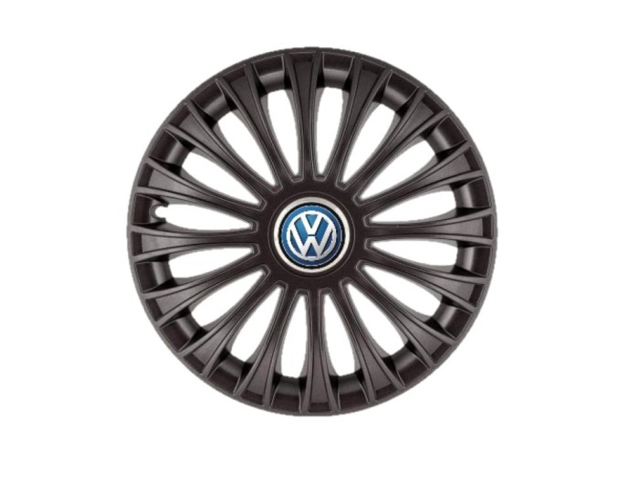 Set 4 capace roti Dino Negru R16 pentru gama auto Volkswagen