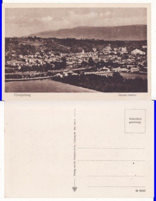 Campulung Muscel (Arges)-Vedere generala-militara WWI, WK1- rara foto