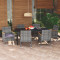 Set de mobiler de gradina cu perne, 7 piese, gri, poliratan GartenMobel Dekor