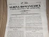 ALBINA ROM&Acirc;NEASCĂ , AN XI, 1840, NR 49, 23 IUNIE, 4 pagini, stare buna