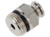 Racord push-in simplu 3/8&quot; - Alamă nichelată 0,99-20bar