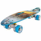 Cumpara ieftin Penny board portabil Action One, ABEC-7 PU, Aluminiu, Truck happy seaside