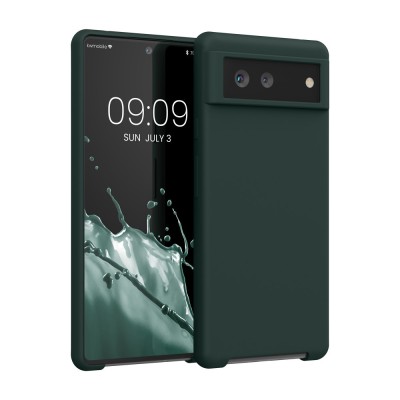 Husa kwmobile pentru Google Pixel 6, Silicon, Verde, 55480.169 foto
