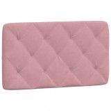 Cumpara ieftin Perna tablie de pat, roz, 90 cm, catifea