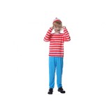 Costum Baiat Curios Copii, Palarie, Ochelari, Bluza si Pantaloni, 110/120 cm (5-6 ani)