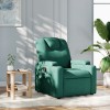 VidaXL Fotoliu rabatabil, verde &icirc;nchis, material textil