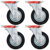 Gossi roti pivotante, 8 buc., 100 mm