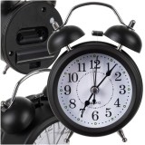 Ceas desteptator retro Izoxis, negru, cu alarma puternica si iluminare