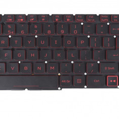 Tastatura Laptop Acer, Nitro 5 AN515-45, AN515-55, AN515-56, AN515-57, AN515-58, AN517-41, AN517-53, AN517-54, N20C1, conector ingust, iluminata, rosi