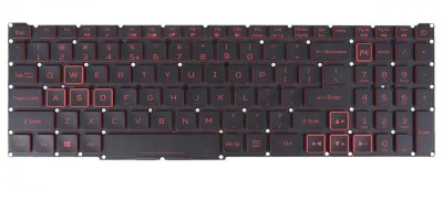 Tastatura Laptop Acer, Nitro 5 AN515-45, AN515-55, AN515-56, AN515-57, AN515-58, AN517-41, AN517-53, AN517-54, N20C1, conector ingust, iluminata, rosi foto