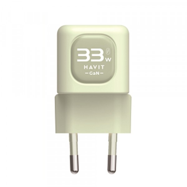 Incarcator Retea HAVIT UC230, 33W, 3A, 1 x USB-A - 1 x USB-C, Verde
